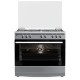 Thermogatz TGS 7301 IX . 04.401.095 Κουζίνα Ηλεκτρική 95lt με Εστίες Αερίου 90cm